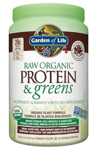 Garden of Life Raw Organic Protein & Greens - Chocolate 610.0 Gram Chocolate. Packed with 20g of protein, 6 veggies and 1g sugar. A delicious...