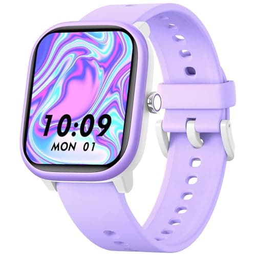 Fikami SmartWatch for Kids Girls Boys No APP/Phone Needed, 1.83" IP68 Waterproof Sport Kids Watch Pedometer, Heart Rate, Sleep Monitor, Step...