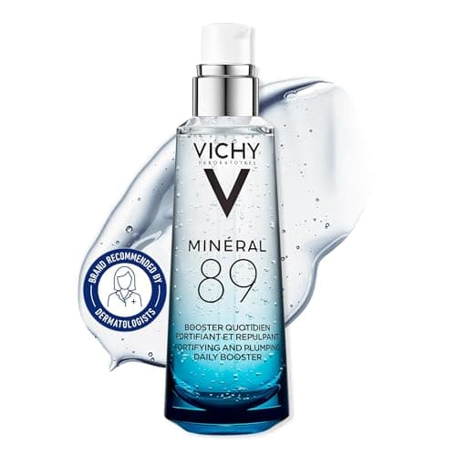 Vichy Hydrating Hyaluronic Acid Serum, Mineral 89 Serum and Daily Skin Booster with Natural Origin Hyaluronic Acid, Hydrates and Strengthens...
