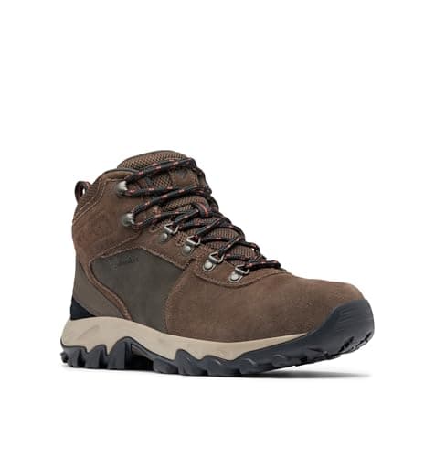 Columbia Newton Ridge Plus II en daim imperméable pour homme, Cordovan/épice, 10 larges