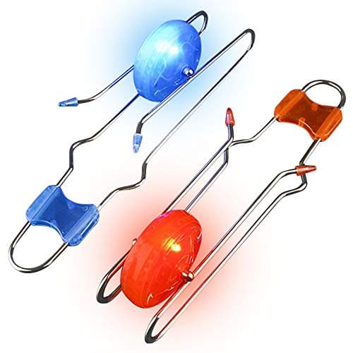 ArtCreativity Retro Light Up Gyro Wheels Set for Kids- Includes 2, 22cm Rail Twisters, Mesmerising Spinning and Lighting Effects Design- Top Fun...