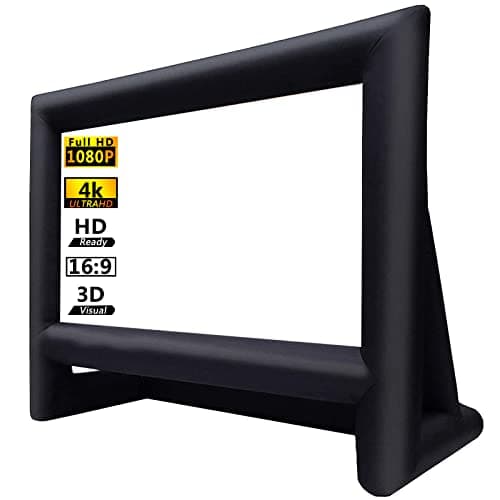 XHYCPY 16ft Inflatable Movie Screen Outdoor Projector Screen with Air Blower Storage Bag - Front/Rear Projection, Easy Set Up Blow Up Screen for...