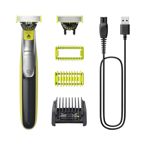 Philips OneBlade 360 Face & Body, Wet & Dry, Trim, Edge & Shave avec le peigne réglable et le peigne corporel 5 en 1, QP2834/23