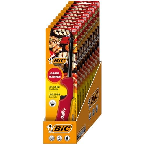 BIC Multi-purpose Classic Edition Lighter, Assorted Handle Colors, 10-Pack