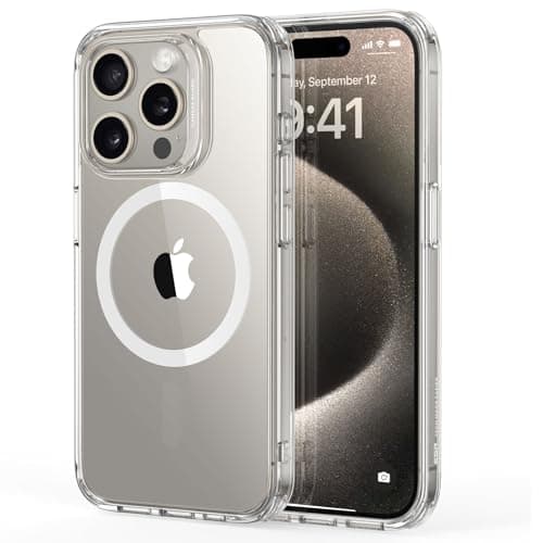 ESR for iPhone 15 Pro Case Compatible with MagSafe, Strong Magnetic Anti-Scratch Shockproof Phone Cover, Classic Series, Clear
