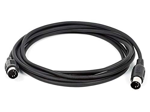 Câble MIDI Monoprice - 10 pieds - Noir avec connecteur DIN à clé à 5 broches, coques de connecteur moulées