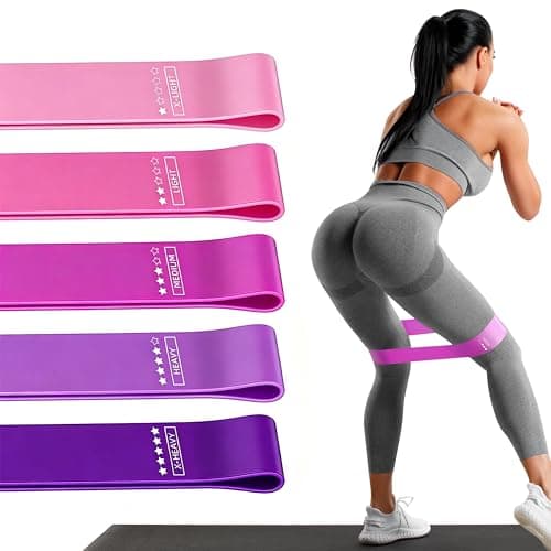 Resistance Loop Exercise Bands Exercise Bands for Home Fitness, Stretching, Strength Training, Physical Therapy,Elastic Workout Bands for Women Men...