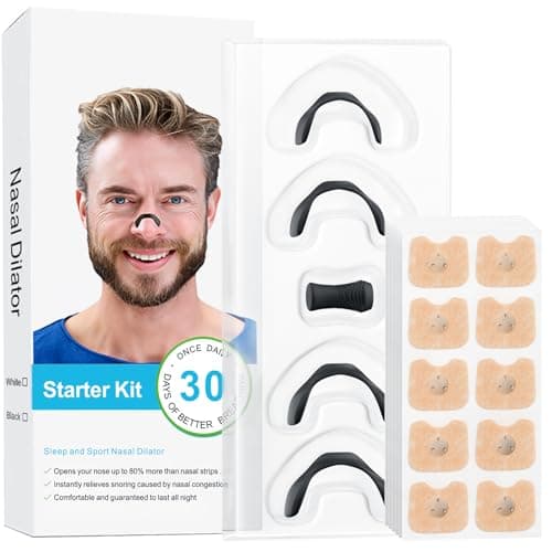 30 paires de bandelettes nasales magnétiques anti-ronflement pour le sommeil - Bande nasale magnétique au design innovant, équipement anti-ronflement