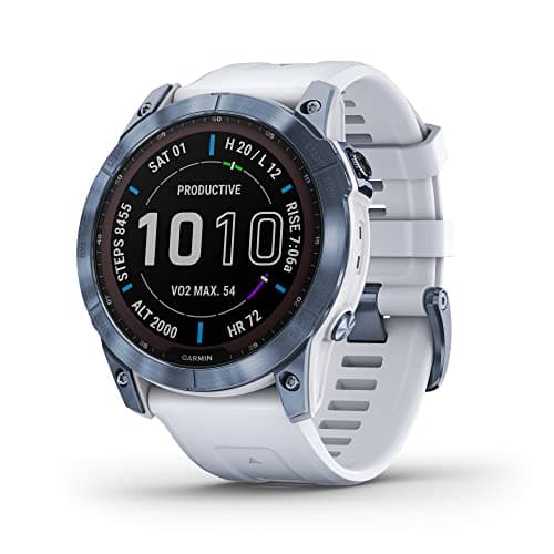 Garmin Fenix 7X Sapphire Solar, Larger Adventure smartwatch, with Solar Charging Capabilities, Rugged Outdoor GPS Watch, Touchscreen, Wellness...