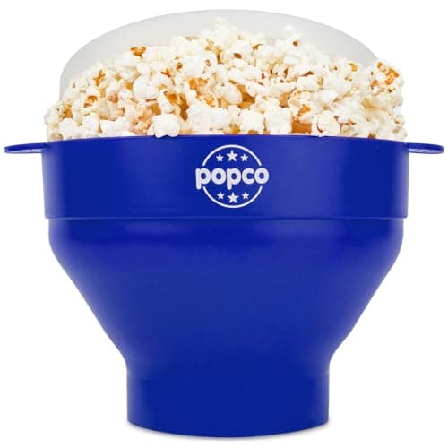 The Orginal HotPop Silicone Popcorn Maker - Microwave Popcorn Popper with Handles - Collapsible Bowl, Heat-Resistant, Easy to Clean, Ideal for...