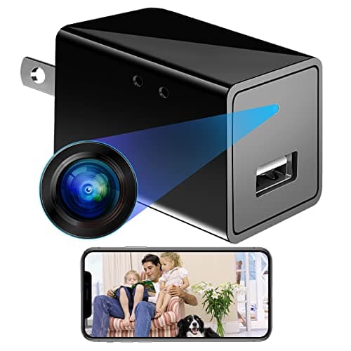 Caméra espion cachée 1080P WiFi sans fil petite caméra de sécurité HD pour bureau à domicile Caméras de surveillance de surveillance compactes Micro caméras intérieures avec détection de mouvement...