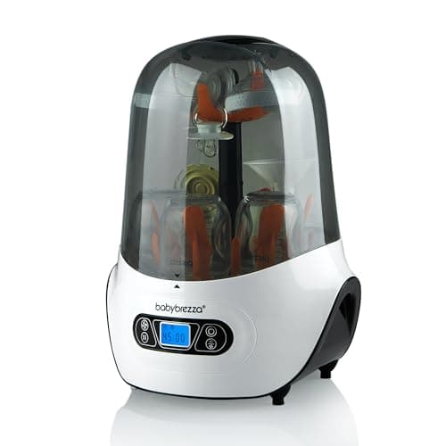 Stérilisateur et sèche-biberons Baby Brezza – Stérilisation électrique à la vapeur - Ajustement universel - Sucettes, verre, plastique et nouveau-né...