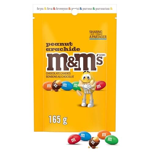 M&M'S, Peanut Milk Chocolate Candies, Sharing Bag, 165g