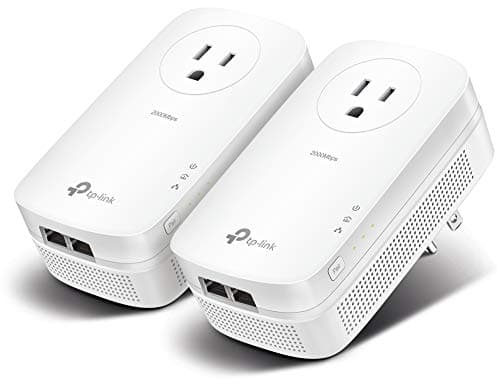 TP-Link AV2000 Powerline Adapter (TL-PA9020P KIT) – 2 Gigabit Ports, Passthrough, Ethernet Over Power, Plug&Play, Noise Filtering, Ideal for Gaming