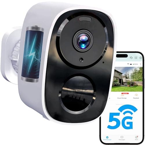 Caméras de sécurité 2K améliorées en 2025 pour l'extérieur sans fil, stockage cloud gratuit, autonomie de la batterie de 1 à 5 mois, détection de mouvement AI...