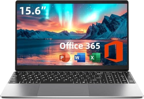 Ordinateur portable Jumper 15,6 pouces, Office 365, 4 Go de RAM 128 Go de stockage extensible 1 To, 4 cœurs Celeron, écran HD, ordinateur portable Windows 11, Wi-Fi 5,...