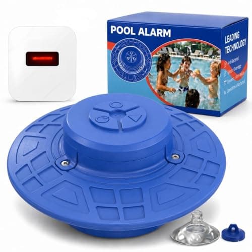 Pool Alarm for Inground & Above Ground Pools, Adjustable Sensitivity Floating Pool Alarm with Remote Receiver, Loud Alert