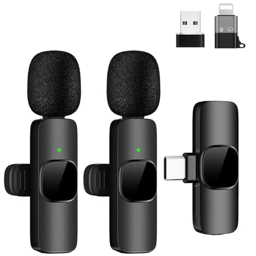 Tearstone Wireless Lavalier Microphone for Android/iPhone/Computer/Laptop, Professional Mini Mics for Video Recording Interview Conference Podcast...