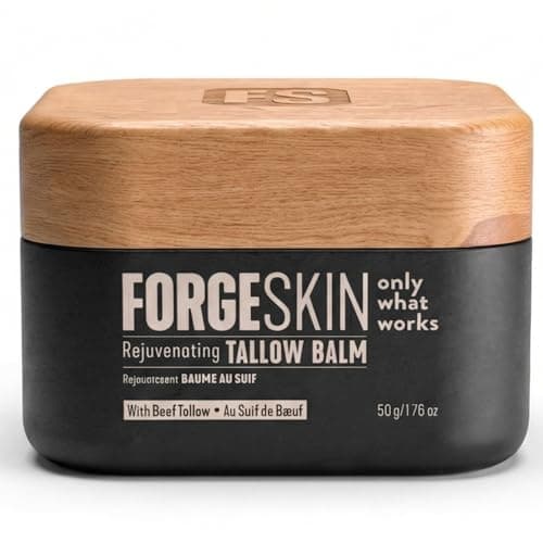 FORGE SKIN® Baume de suif de bœuf anti-rides pour hommes [À BASE DE SUIF] Hydratant pour l'hydratation du visage - Crème hydratante anti-âge pour la peau -...