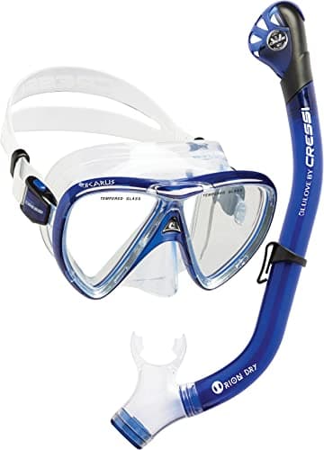 Cressi Ocean Combo, Translucent Cobalt/Clear
