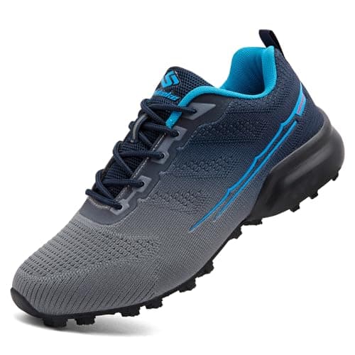 Unitysow Chaussures de course sur sentier Chaussures de randonnée pour hommes Baskets de sport de marche en plein air Légères antidérapantes Tout-terrain Athlétique Cross Training...
