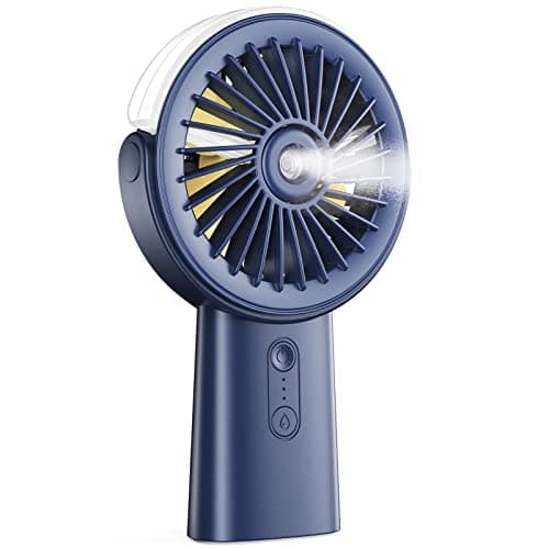 Otlonpe Ventilateur de brumisation portatif, petit jet d'eau de ventilateur de brume rechargeable portatif personnel, ventilateurs de brumisateur à main à piles de 4000 mAh...