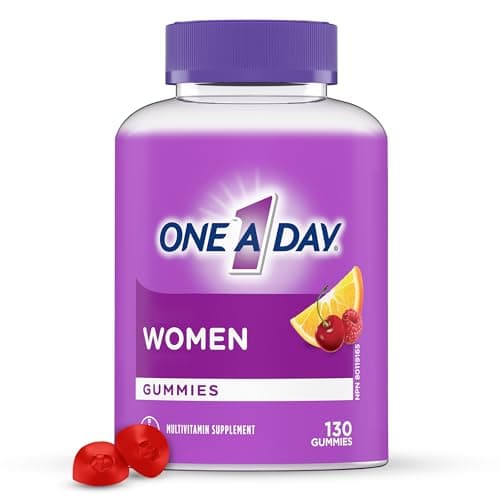 Gommes multivitaminées pour femmes One A Day - Vitamines gommeuses quotidiennes pour femmes avec vitamines A, C, D et zinc pour soutenir la fonction immunitaire, biotine pour...