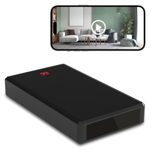 Hidden Camera Portable Charger – 1080P Full HD Spy Camera with WiFi & Night Vision, Wireless Mini Nanny Cam for Home Security, Indoor/Outdoor...