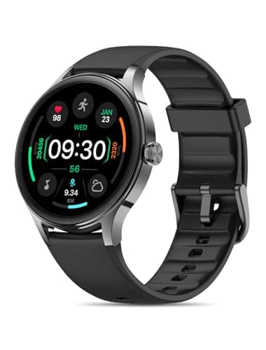 Montre intelligente pour hommes et femmes, tracker d'activité à écran tactile HD de 1,27", appels Bluetooth, plus de 100 modes sportifs, moniteur de fréquence cardiaque et de sommeil, cadran DIY, IP68...