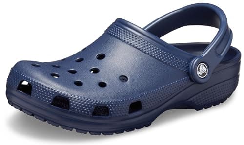 Crocs Unisex-Adult Classic Clogs, Navy, 9 Men/11 Women