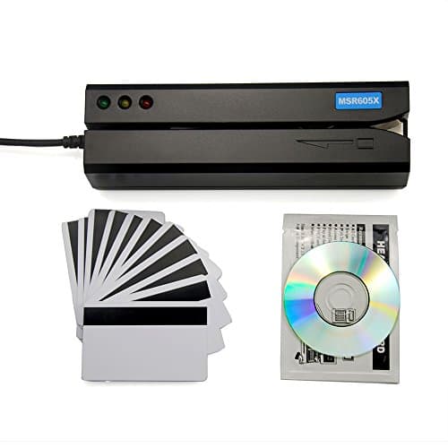 Deftun MSR605X USB lecteur de carte de crédit à bande magnétique encodeur MSR206