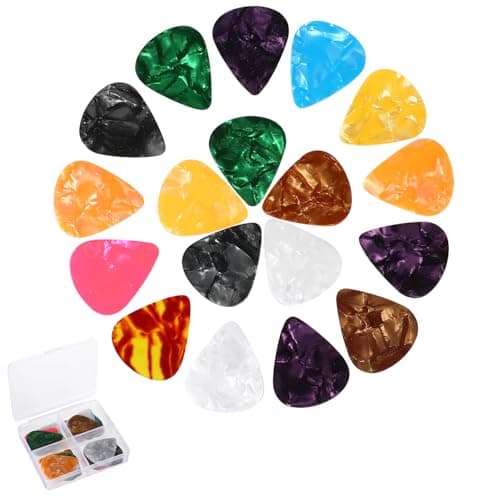 Médiators de guitare 30 pièces médiator de guitare 0,46 mm 0,71 mm 0,96 mm médiators de guitare acoustique médiators de ukulélé de qualité supérieure médiators de basse en cellulose pour guitare basse acoustique électrique
