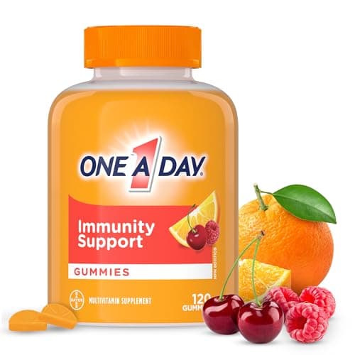 Un par jour Multi+ Immunity Gummies pour adultes - Multivitamine d'immunité pour femmes et hommes plus un soutien immunitaire quotidien avec de la vitamine C, de la vitamine D et du zinc...