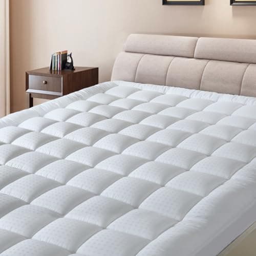 BaliChun Queen Size Mattress Pad Cotton Top Mattress Topper Fitted Quilted Mattress Cover Soft Breathable Pillow Top Cooling Mattress Protector...