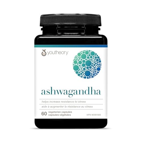 Youtheory Ashwagandha 7,200 mg Per Serving, with Clinically Proven KSM-66 and GingeverGinger to Support the Efficacy of Ashwagandha. Helps Increase...