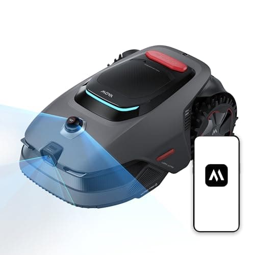 MOVA LiDAX Ultra 2000 Robot Lawn Mower with 4G for 0.5 Acre, No Wire No RTK+360° 3D LiDAR+AI Vision Auto Mapping, Zero-Edge Cutting, Cut Height...