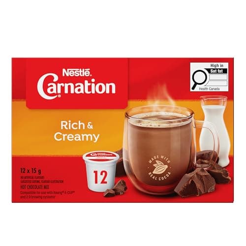 CARNATION Chocolat chaud riche et crémeux pour Keurig, 180 g