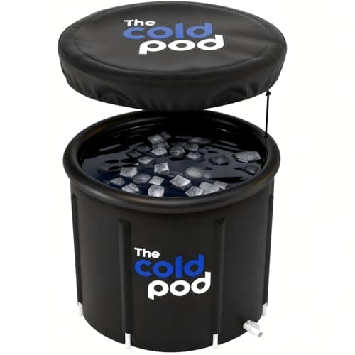 The Cold Pod Ice Bath Tub XL : Baignoire plongeante froide de 116 gallons avec couvercle pour les athlètes, facile à installer et portable