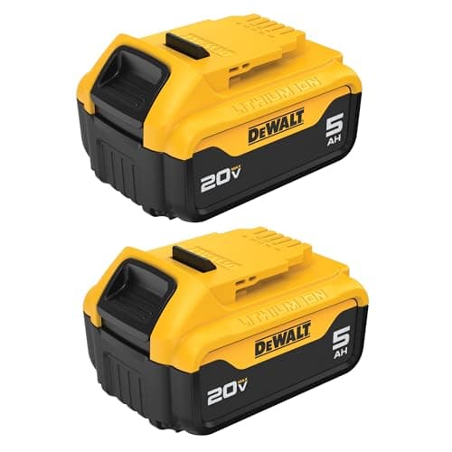 Batterie DEWALT 20 V Max XR 20 V, 5,0 Ah, paquet de 2 (DCB205-2)