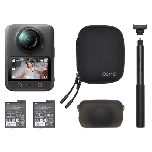 Osmo 360 Skiing Essential Combo, caméra 360 avec imagerie 1 pouce à 360°, vidéo native 8K 360°, 4K/120 ips et Boost Vi...