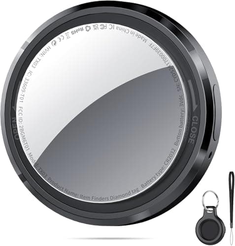 Les étiquettes QCOQ Air Tracker, les trackers Bluetooth fonctionnent avec Apple Find My (iOS uniquement, pas pour Android), les étiquettes intelligentes pour bagages/clés/valises/sac à dos...