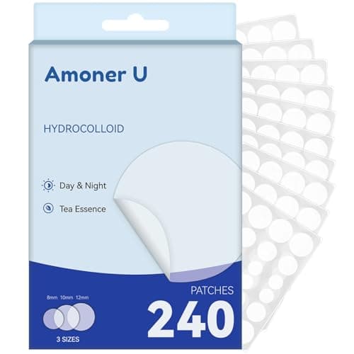 240 Counts Patches for Face, Hydrocolloid Patches Invisible Patches for Skin Care Invisible Concealer for All Skin Type