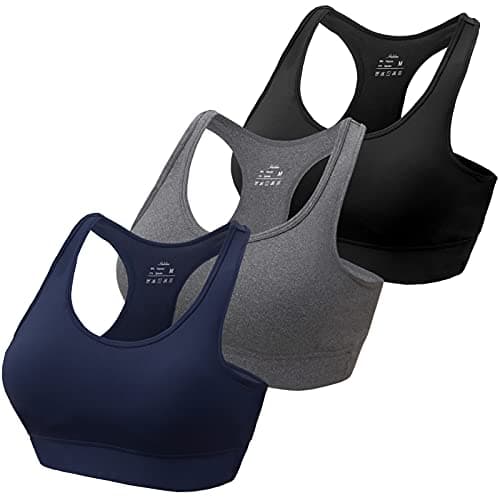 haibibee Sports Bras for Women, Wireless Workout Bras with Removable Padded, Yoga Bras Support for Fitness