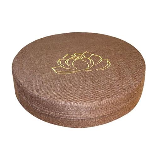 CHEOTIME Meditation Cushion,Large Linen Floor Pillow for Adults, Comfortable Yoga Pillow with Traditional Hard Foam Cotton Filling for Women, Moms...