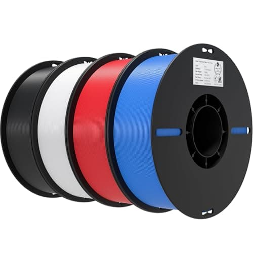 Filament Creality Ender PLA 1,75 mm 4KG pour l'impression 3D, filament économique pour imprimantes 3D, sans enchevêtrement, liaison forte et performances de surplomb...