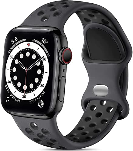Lerobo Compatible with Apple Watch Bands Ultra 3 2 1 49mm 44mm 42mm 45mm 46mm Women Men,Soft Silicone Breathable Sport Strap Compatible with Apple...