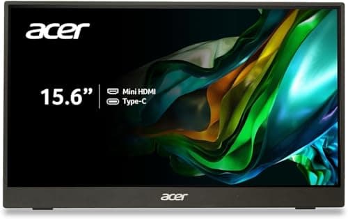 Acer PM161Q Bbmiuux 15.6" Full HD (1920 x 1080) Widescreen Portable IPS Display | AMD FreeSync Technology | 4ms (G to G) | 2 Speakers | USB Type-C...