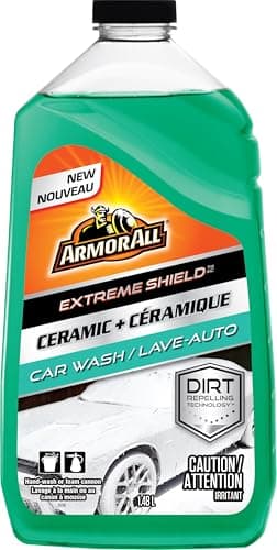 Savon de lavage de voiture moussant en céramique Armor All avec Extreme Shield, technologie anti-saleté, 1,48 L (lot de 1)