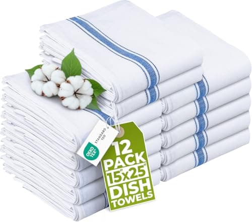 Torchons de cuisine Utopia Towels - Torchons 100 % coton - Torchons de cuisine de nettoyage réutilisables - Super absorbants - Torchons lavables - 15 x 25...