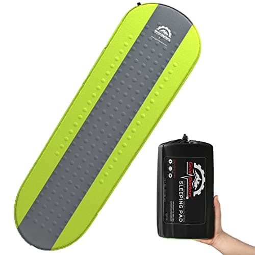 Gear Doctors Oxylus 4.3R-Value Coussin de couchage auto-gonflant en mousse isolée de camping — Matelas pneumatique de randonnée — Matelas de camping auto...